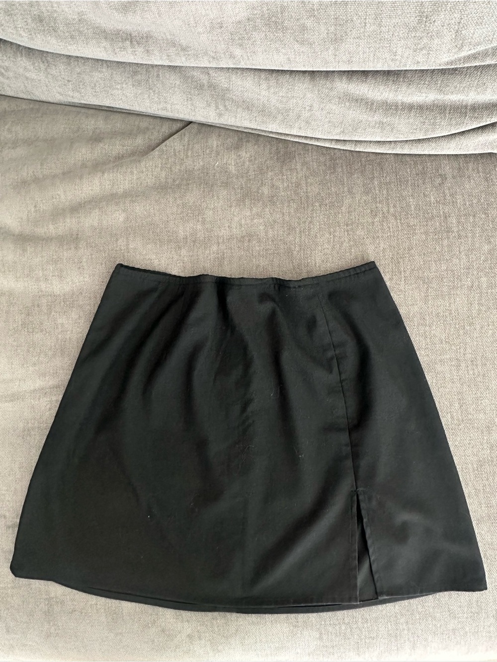 Aritzia Black Mini Skirt with Side Slit